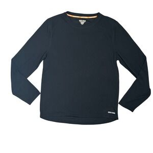 Omni-Wool Mens XXL Black Merino Wool Blend Long Sleeve Base Layer Thermal Shirt